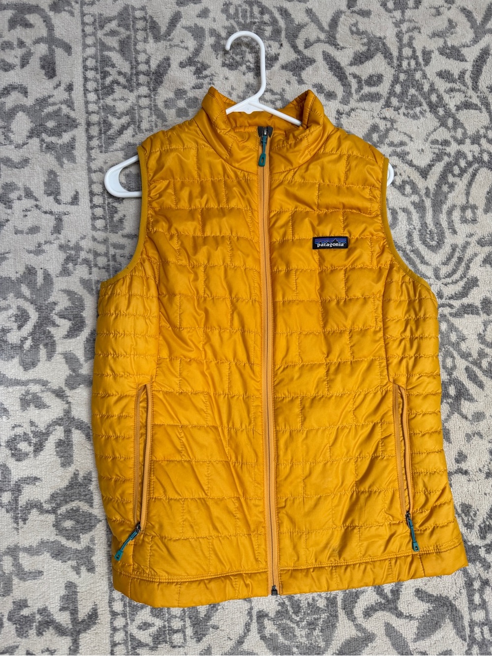Patagonia Yellow Quilted Lightweight Vest